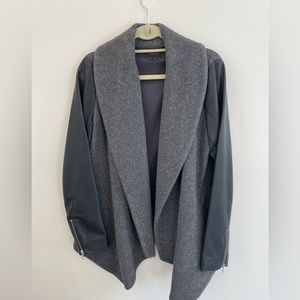 Theory Wool & Leather Jacket sz Large